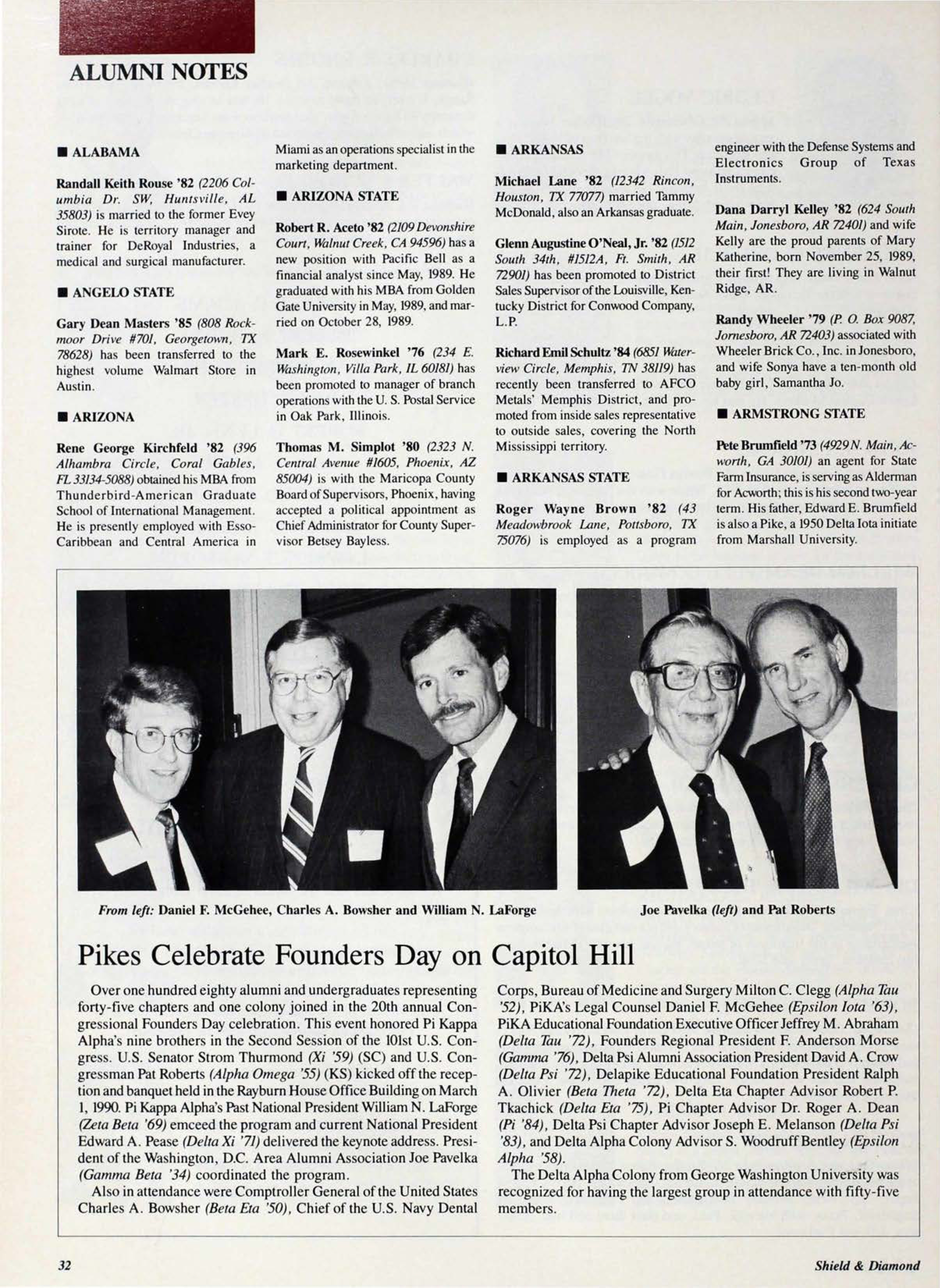 Alumni Notes, June 1990
